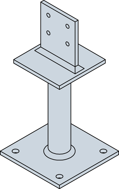 GALVANISED POST BASES AND POST CAPS HEAVY DUTY POST BASE - - Fengate ...