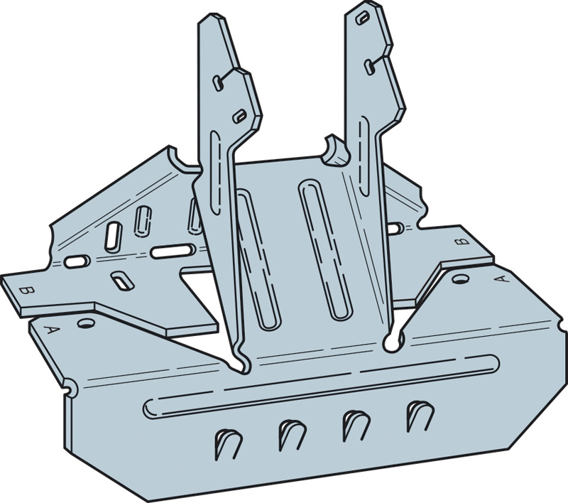 Variable Ridge Connector VARIABLE PITCH CONNECTOR VARIABLE PITCH CONNECTOR - TO SUIT 47MM JOIST ...