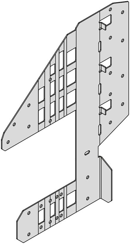 Variable Ridge Connectir GALVANISED VARIABLE RIDGE CONNECTOR RIGHT - HAND 195MM DEEP (BOX 50 ...